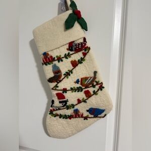 Karma Gifts Felt Christmas Stocking Holiday Birds 21”